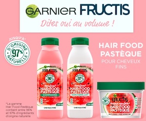 routine garner fructis hair food pastèque