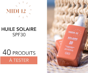 huile solaire spf 30 midi 12