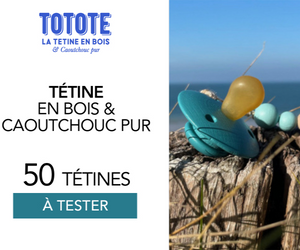 tétine en bois & caoutchouc pur de TOTOTE