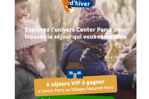 un séjour au Center Parcs à gagner