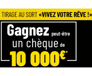 un chèque de 10000 € à remporter