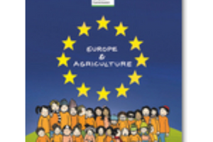 livre et autocollants Europe et agriculture