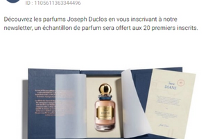 parfum gratuit Joseph Duclos