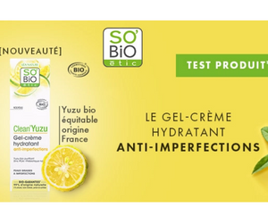 gel crème hydratant Clean’Yuzu de So’Bio étic