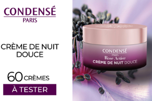 crème de nuit douce rose active Condensé Paris