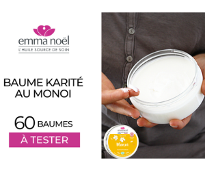 baume de karité au Monoï Emma Noel