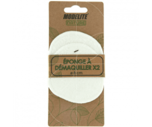 éponge à démaquiller Modelite Nature