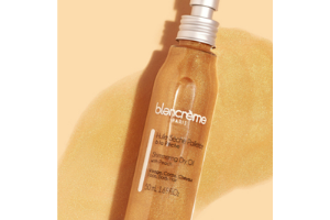 huile sèche pailletée Blancrème