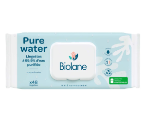 lingettes Pure Water de Biolane