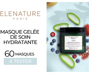 masque gelée de soin hydratante Elenature