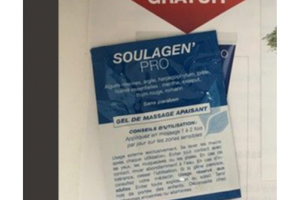 échantillon gel de massage Soulagen’Pro