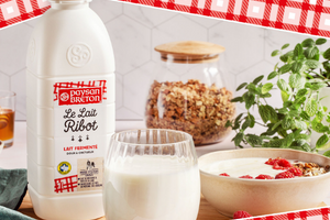 bouteille de lait Ribot Paysan Breton