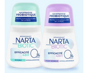 déodorant à bille de la marque Narta