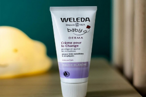 crème de change à la mauve blanche de Weleda