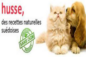 paquet de croquettes pour chien et chat de Husse