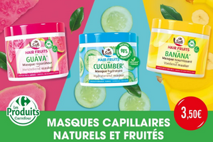 masque capillaires Hair Fruits Carrefour Soft