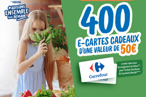 une e-carte Carrefour de 50 €