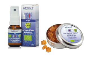 le spray de secours bio et ses Gommes de secours bio