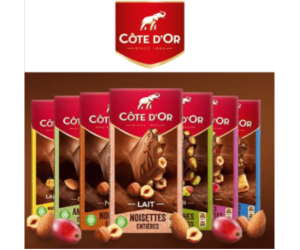 un coffret de chocolats Côte d'Or offert