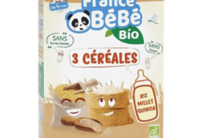 un pack de céréales infantiles FRANCE BéBé BIO