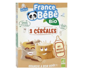 un pack de céréales infantiles FRANCE BéBé BIO