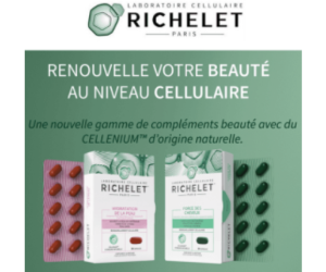 une cure Force des cheveux ou Hydratation de la peau Richelet