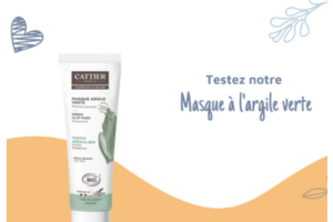 un masque à l'argile verte de Cattier
