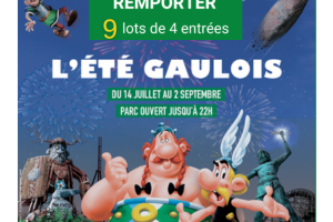 un lot de 4 entrées au Parc Astérix à gagner