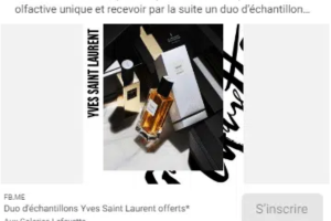 échantillon d'un duo de parfums YSL