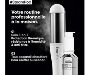 routine de coiffage SteamPod L'Oréal Professionnel