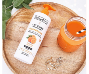 lait corps nourrissant à la carotte vitaminée Evoluderm