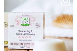 shampooing& après-shampooing solide amande bio bio So'Bio Etic
