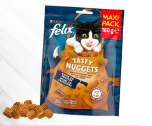 un paquet de friandises pour chats Felix Tasty Nuggets