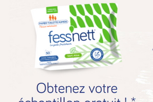 échantillon gratuit papier toilette humide Fess’nett