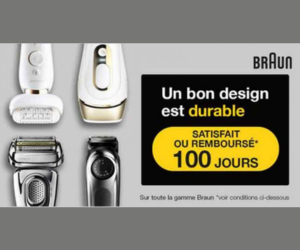 épilateur rasoir ou tondeuse Braun 100% remboursé