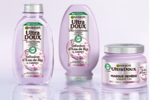 routine capillaire Ultra Doux Garnier