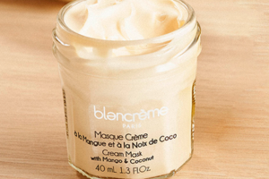 masque visage crème à la mangue et à la noix de coco Blancrème