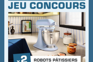 robot pâtissier KitchenAid Blue Salt-Artisan