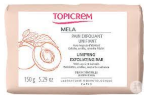 pain exfoliant unifiant Mela de Topicrem