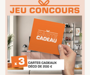 une carte-cadeau déco de 200 € à remporter