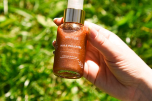 huile pailletée sublimatrice de bronzage Beautélive