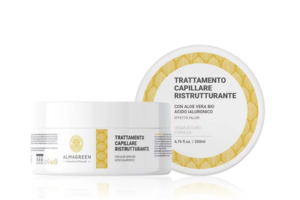 un après-shampooing traitement capillaire restructurant Almagreen