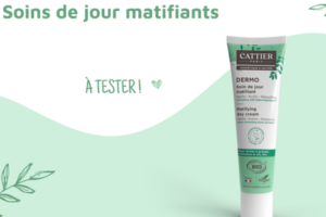 un soin de jour matifiant Dermo de Cattier