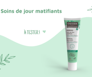 un soin de jour matifiant Dermo de Cattier