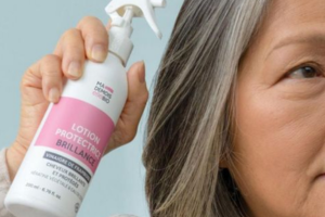 une lotion protectrice brillance Mademoiselle bio