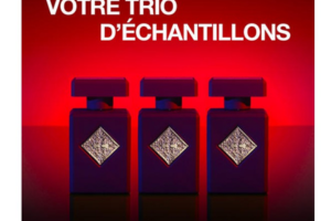 un trio d'échantillons de parfums Initio