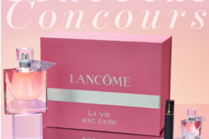 un coffret La vie est belle de Lancôme
