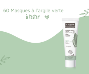 un masque à l'argile verte de Cattier