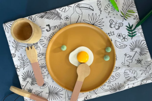 un set de table à colorier Loulou des Bois