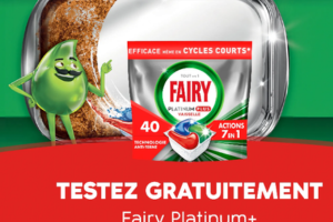 une boîte de vaisselle Fairy Platinum